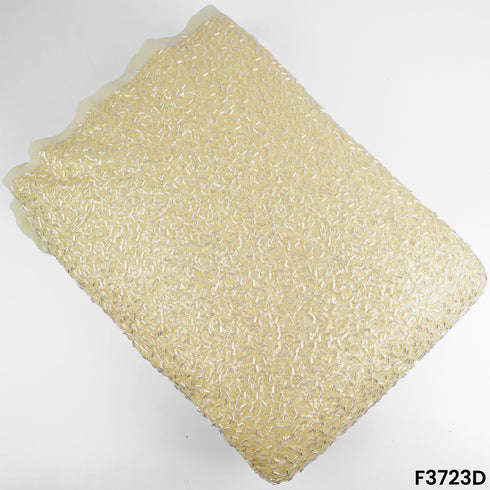 Cut Dana Thread Sequins Embroidered Georgette Fabric-F3723